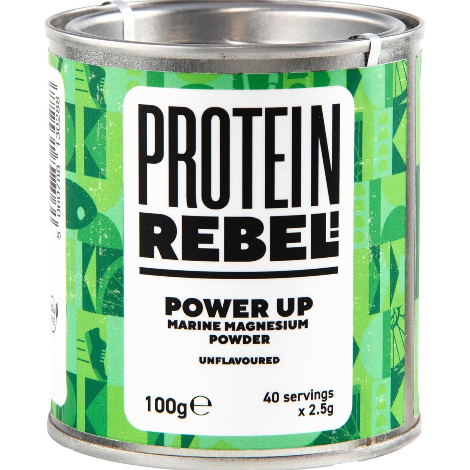 Marine Magnesium Citrate Powder - Easy Mix, 40 Servings - Made for Runners, Cyclists & Endurance - Gentle on The Stomach, Promotes Sleep, Prevents Cramp - Power Up, Magnesium Powder by Protein Rebel