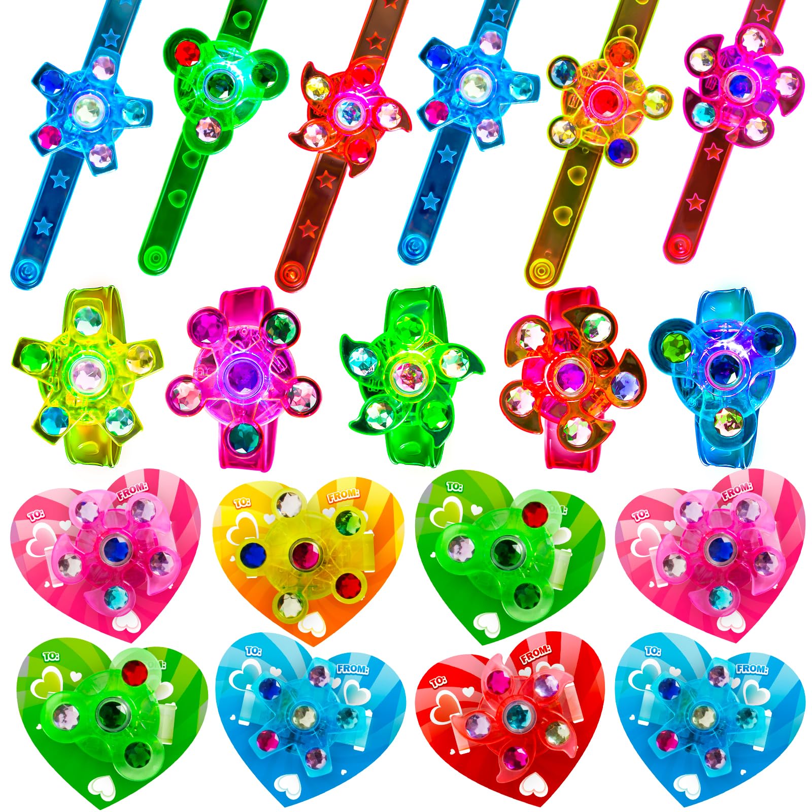 Snapklik.com : 24 Pack Valentines Day Gifts For Kids, Valentine Cards