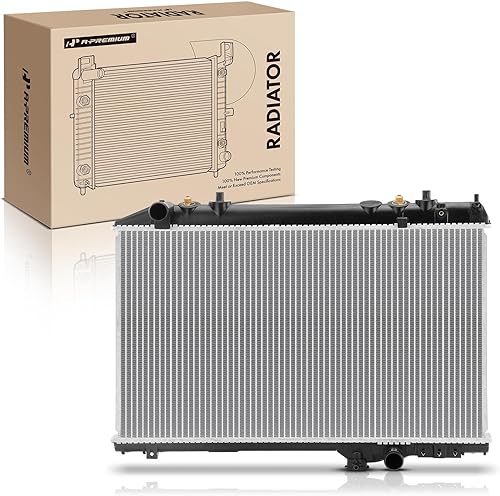 A-Premium Radiador de refrigerante del motor con enfriador de aceite de transmisión compatible con Toyota Supra 1986-1992 L6 3.0L, transmisión