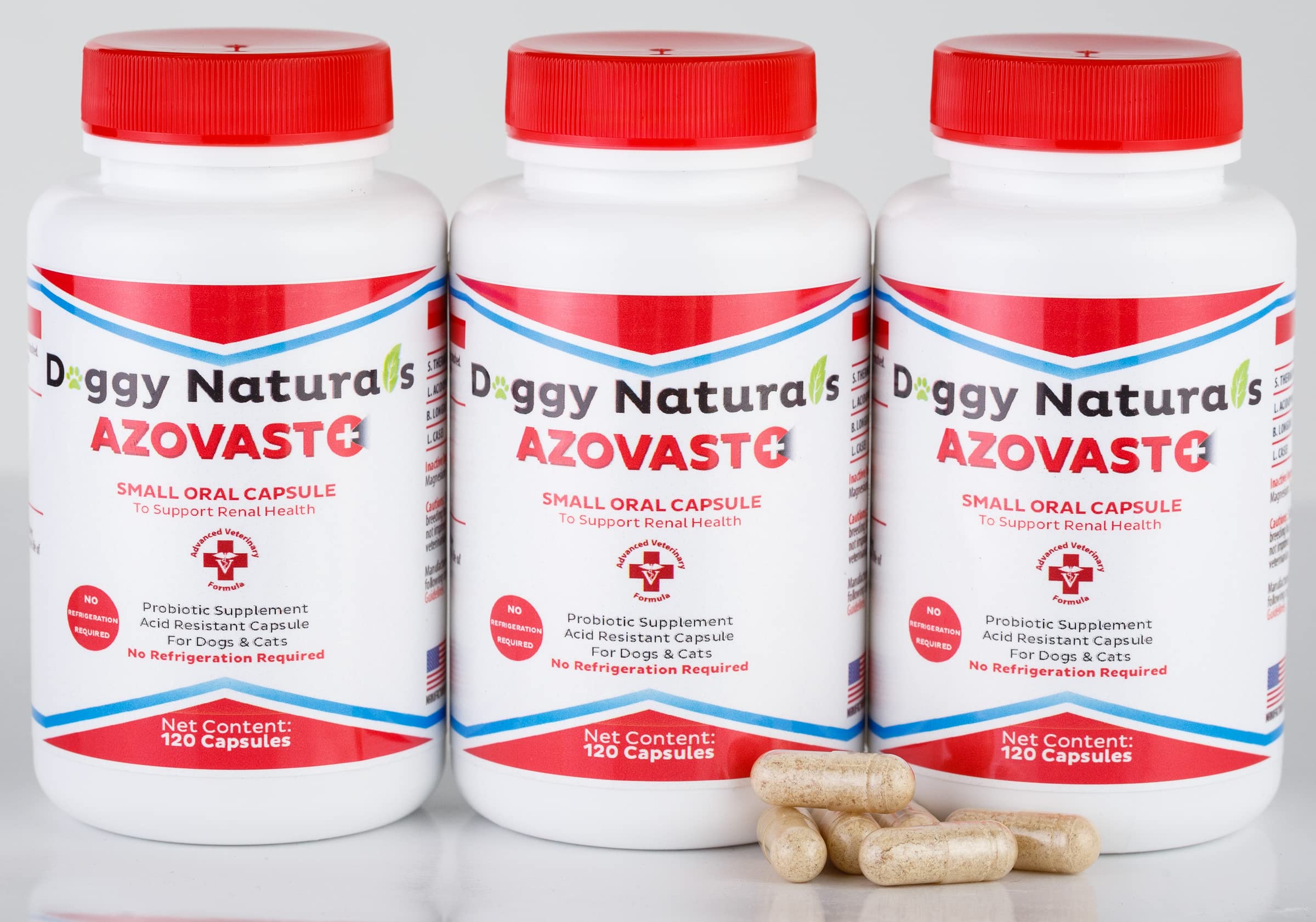 Azovast Plus Kidney Health Supplement for Dogs & Cats, 120ct - NO Refrigeration Required - Help Supp