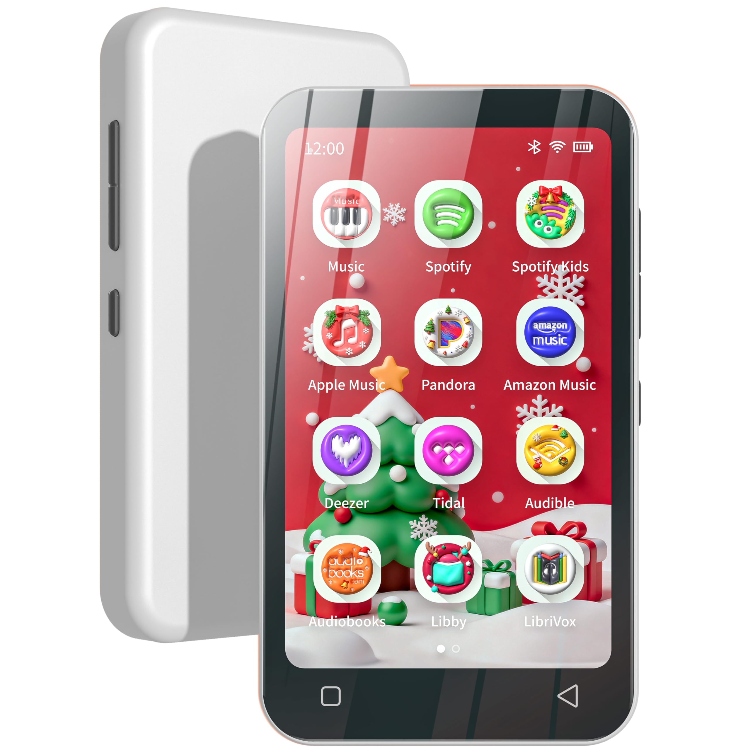 TIMMKOO 80GB Kids MP3 Player with Bluetooth Parental Controls Pre-Installed Spotify Spotify Kids Audible 4 WiFi MP4 Music