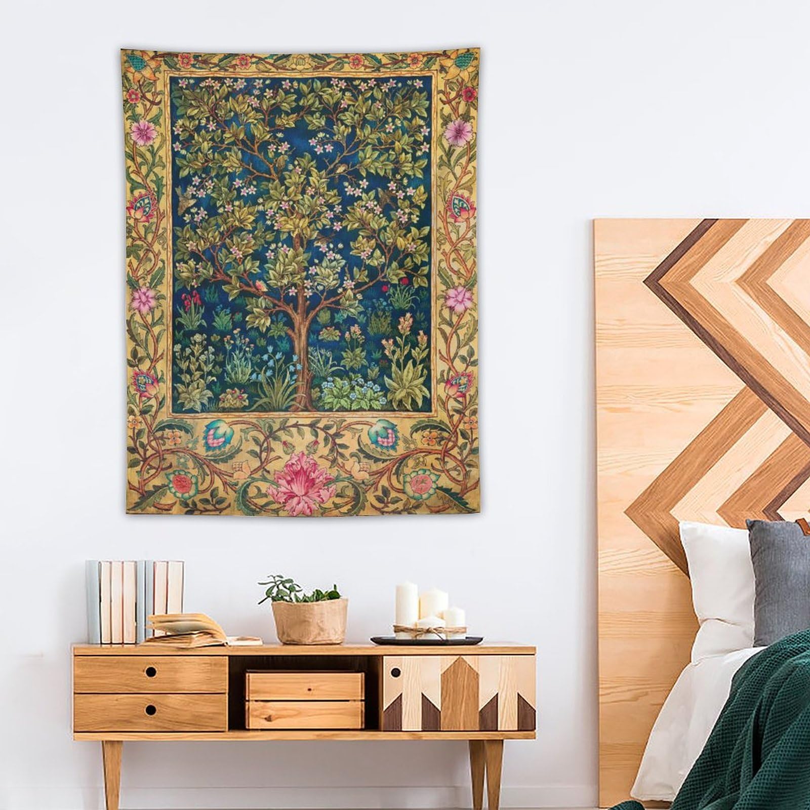 Amazon.co.jp: William Morris 生命の樹 タペストリー 壁掛け
