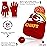 Ultra Game NFL Official Youth Super Soft Winter Beanie Knit Hat with Extra Warm Touch Screen Gloves, Kansas City Chiefs, Team Color 2, 1SIZE