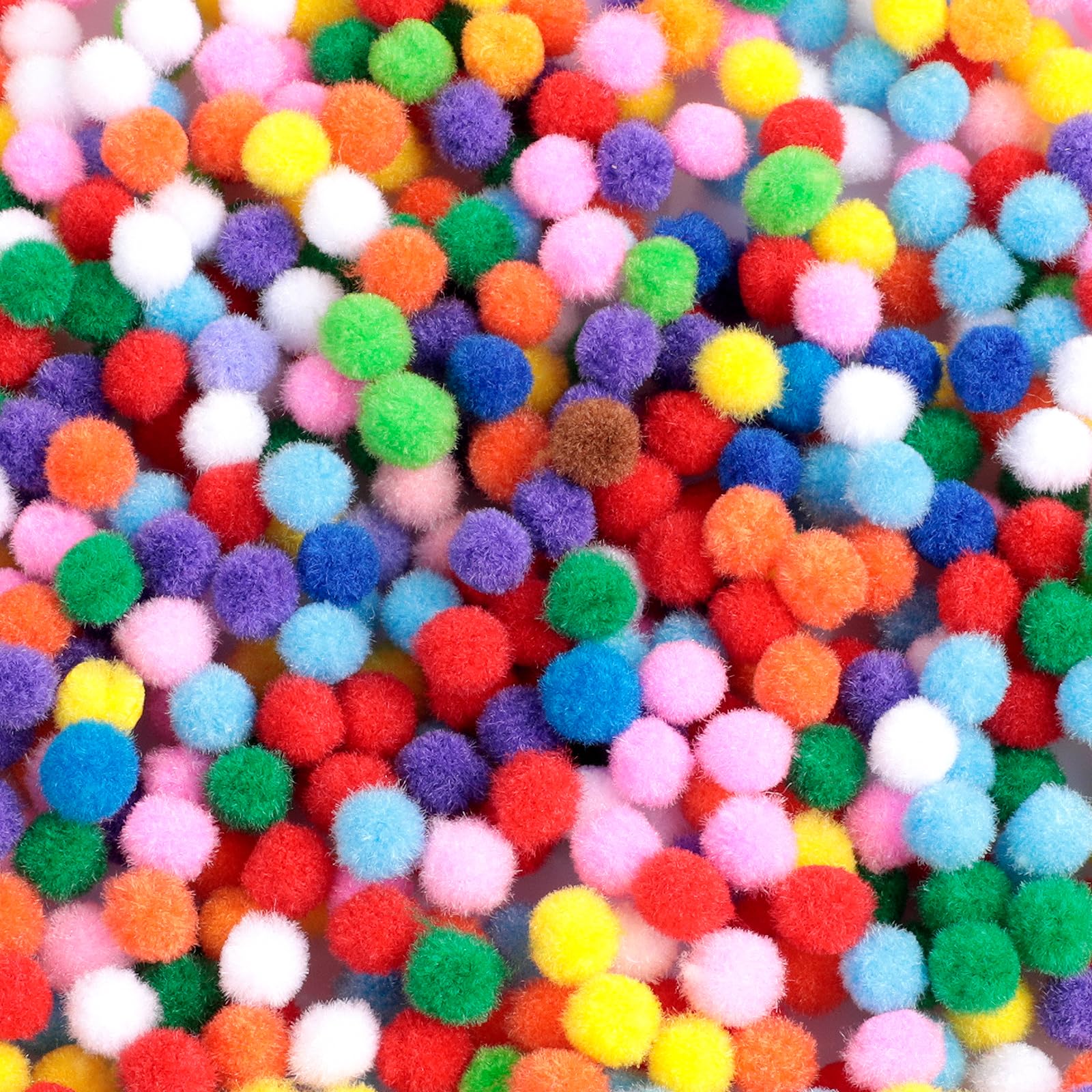 25 mm, ca. 36 stuks, kleurrijke mini-pompons om te knutselen, vilten 25 mm, ca. 36 stuks, kleurrijke mini-pompons om te knutselen, vilten