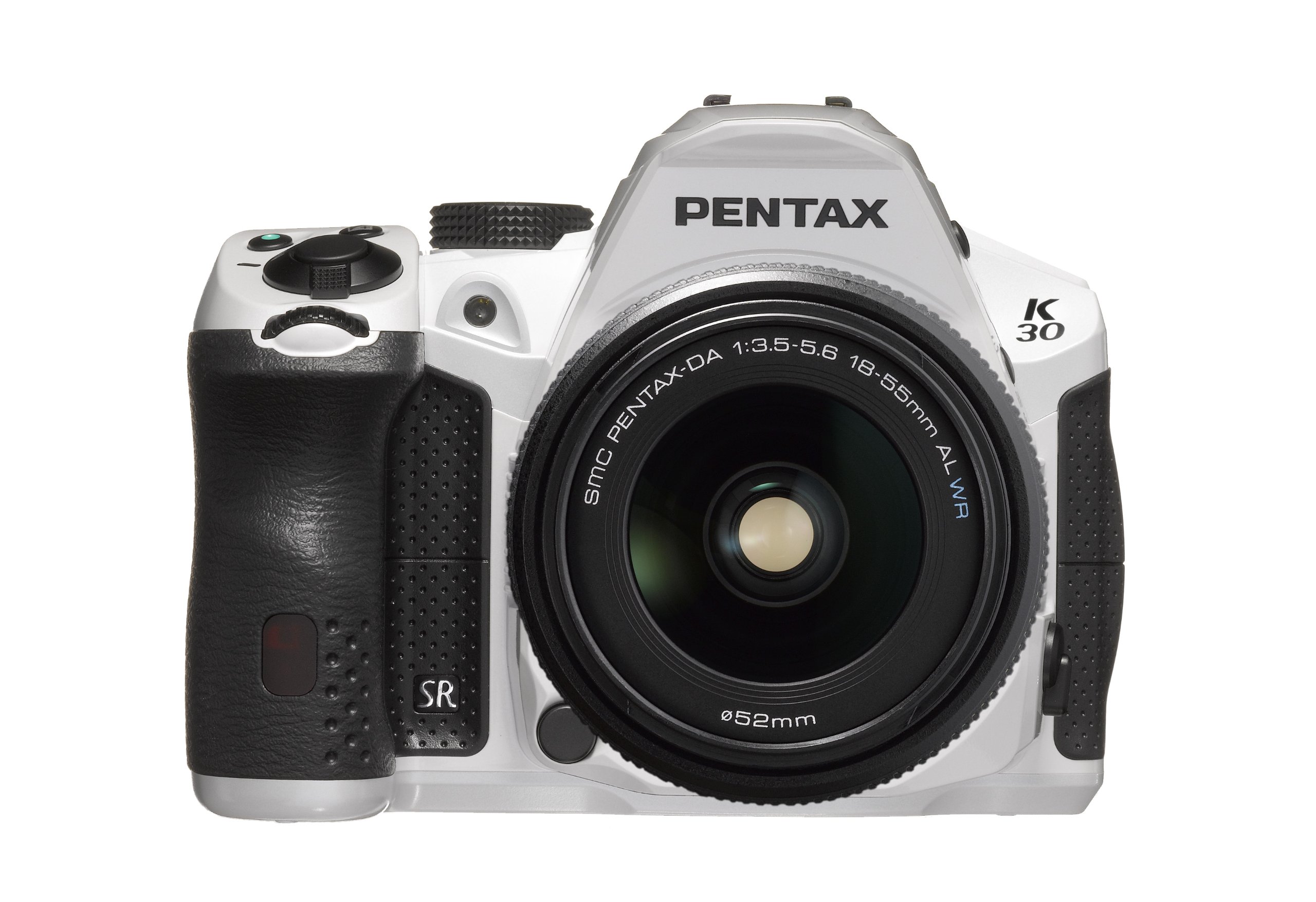 Pentax K-30 DSLR Camera with 18-55mm WR Lens Kit - White (16MP
