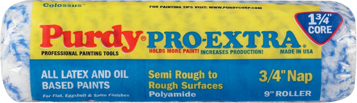 Purdy 140665094 Colossus Roller Cover, 3/4 Nap, 9 inch Pro Extra