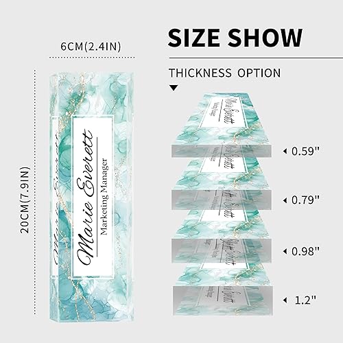 Miniatura 5 de Placa de identificación para escritorio  Placa de nombre de escritorio personalizada  Accesorios de escritorio de oficina de acrílico  Regalos