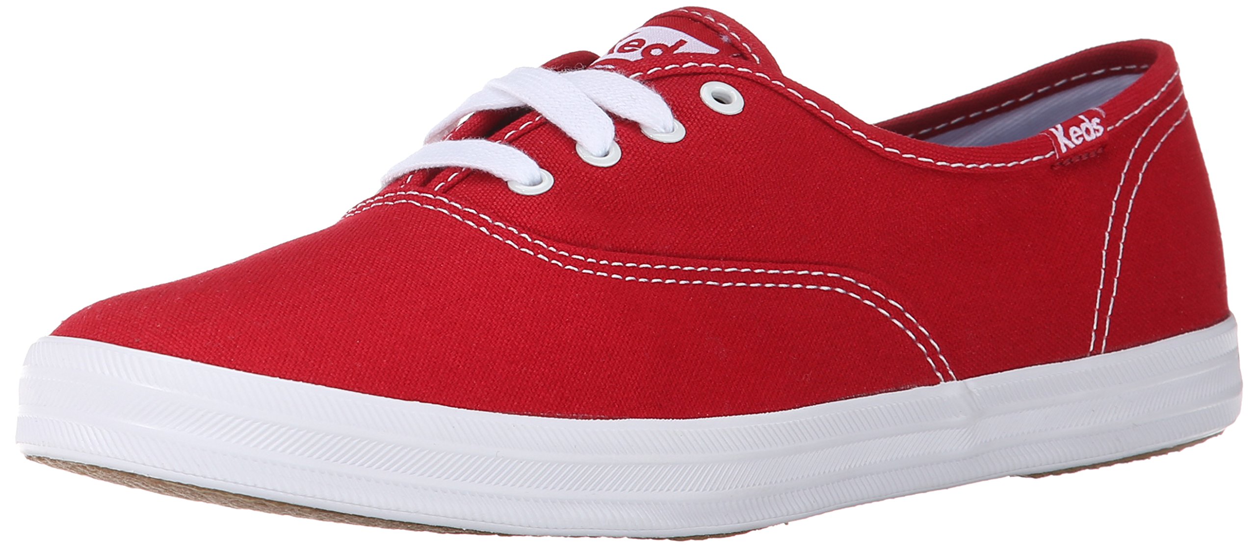Keds Womens Champion Red Canvas Shoes Wide Width Womens