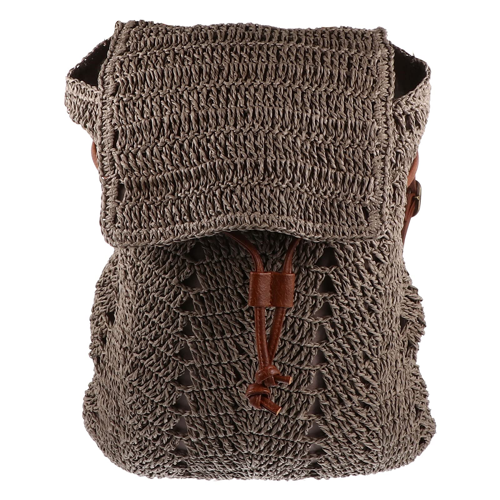 Bolsa de Playa de Paja para Mujer, Bandolera y Mochila