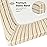 Yoofoss Baby Crib Sheets for Boys Girls, Fitted Crib Sheet 2 Pack for Standard Crib and Toddler Mattress, Super Soft Microfiber Baby Sheet 28x52x8in(Brown+Stripe)