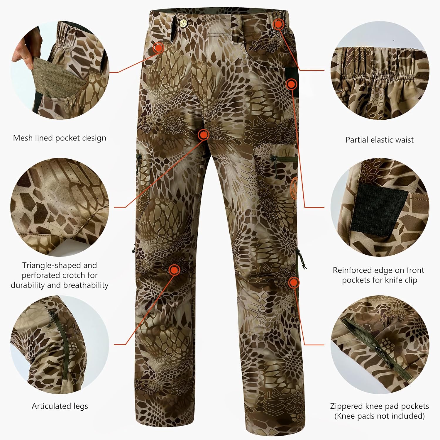  Invis 170 Men’s Lightweight Hunting Pants 4-Way Stretch Breathable Water Resistant for Turkey Early Season Spring thumbnail