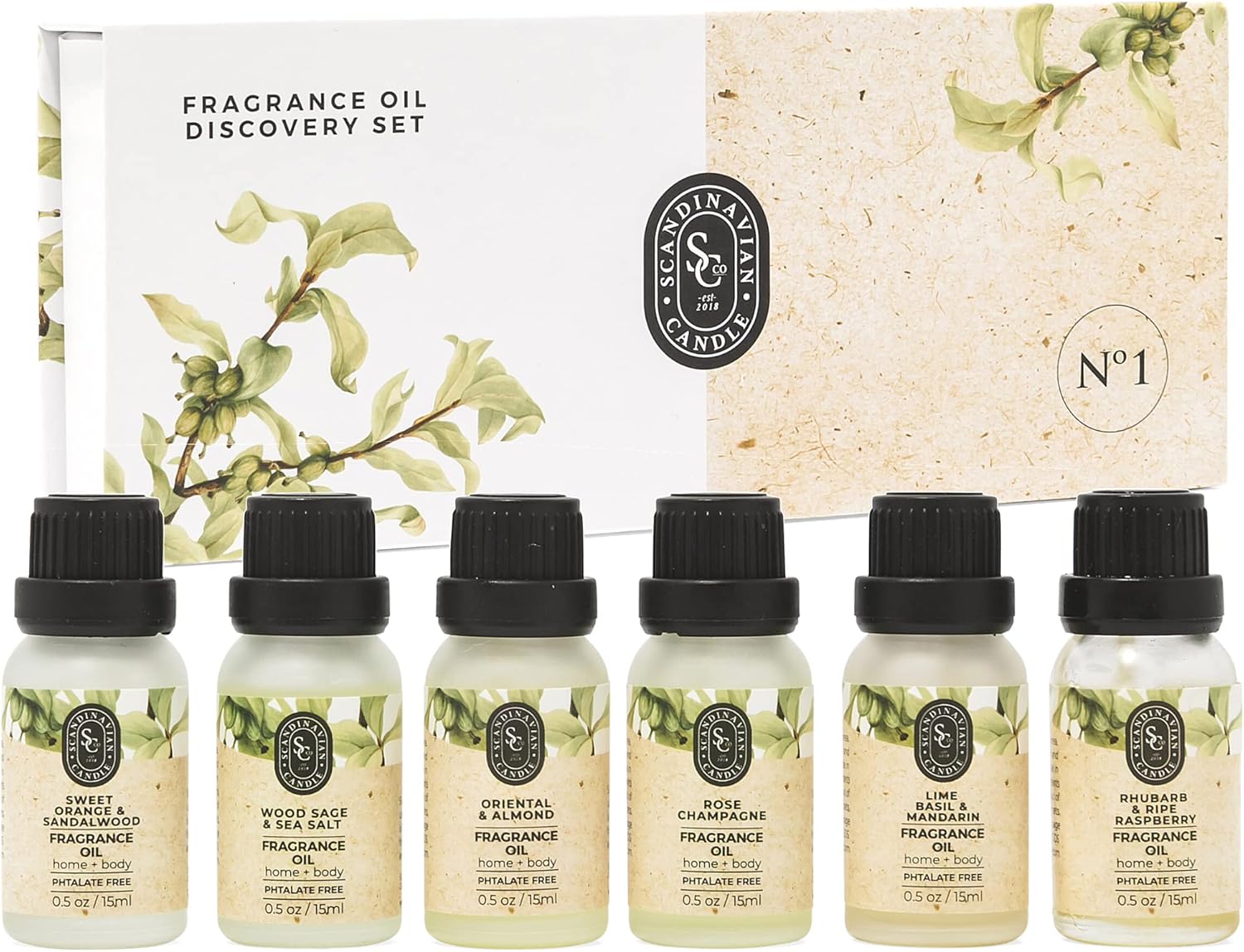 Luxurious Fragrance Oil Set with Rich and Lasting Scents - 6 Bottles of 15 ml/0.5 oz - Essential Candle and Soap Making Supplies, Diffuser, Room Spray, Bath Bombs : Arts, Crafts & Sewing