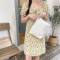 Vista 4 de Bolsas de cosméticos para mujer, bolsa de cosméticos de pana, bolsos estéticos para mujer, bolsos de mano con puntos sonrientes, organizador