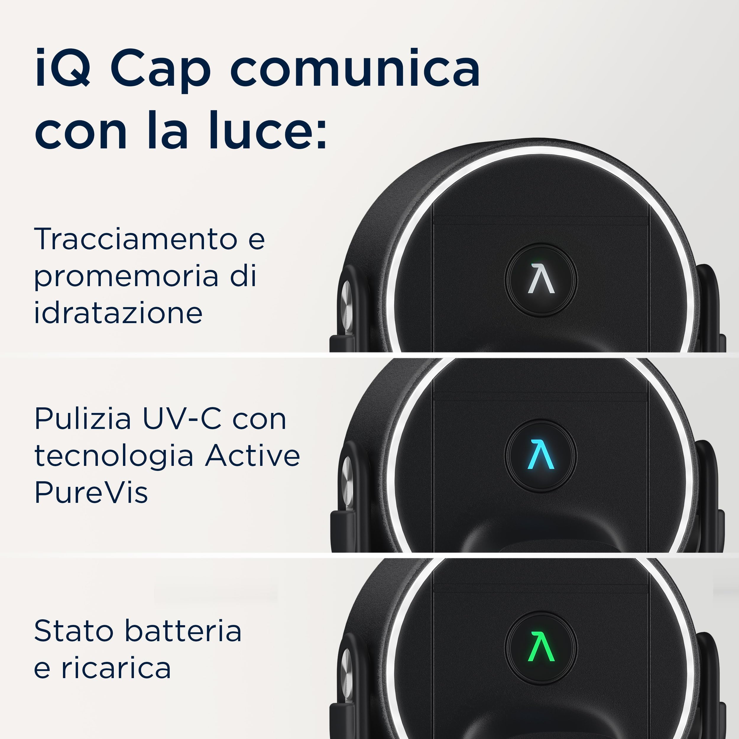 BRITA LARQ iQ - Borraccia con filtro digitale (680 ml) con monitoraggio dell'idratazione (app), filtro dell'acqua al carbone attivo e UV-C, neutralizza il 99,99% di batteri e filtra microimpurità