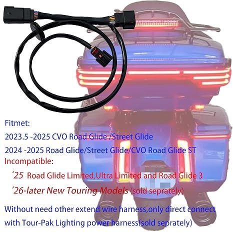 Quick Disconnect Wiring Harness Adapter for Harley Davidson Tour Pack ('23-'25)