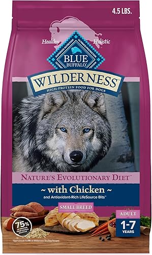 Miniatura 10 de Blue Buffalo Wilderness Alimento seco natural para perros adultos con alto contenido de proteínas y granos saludables, bolsa de 13 libras