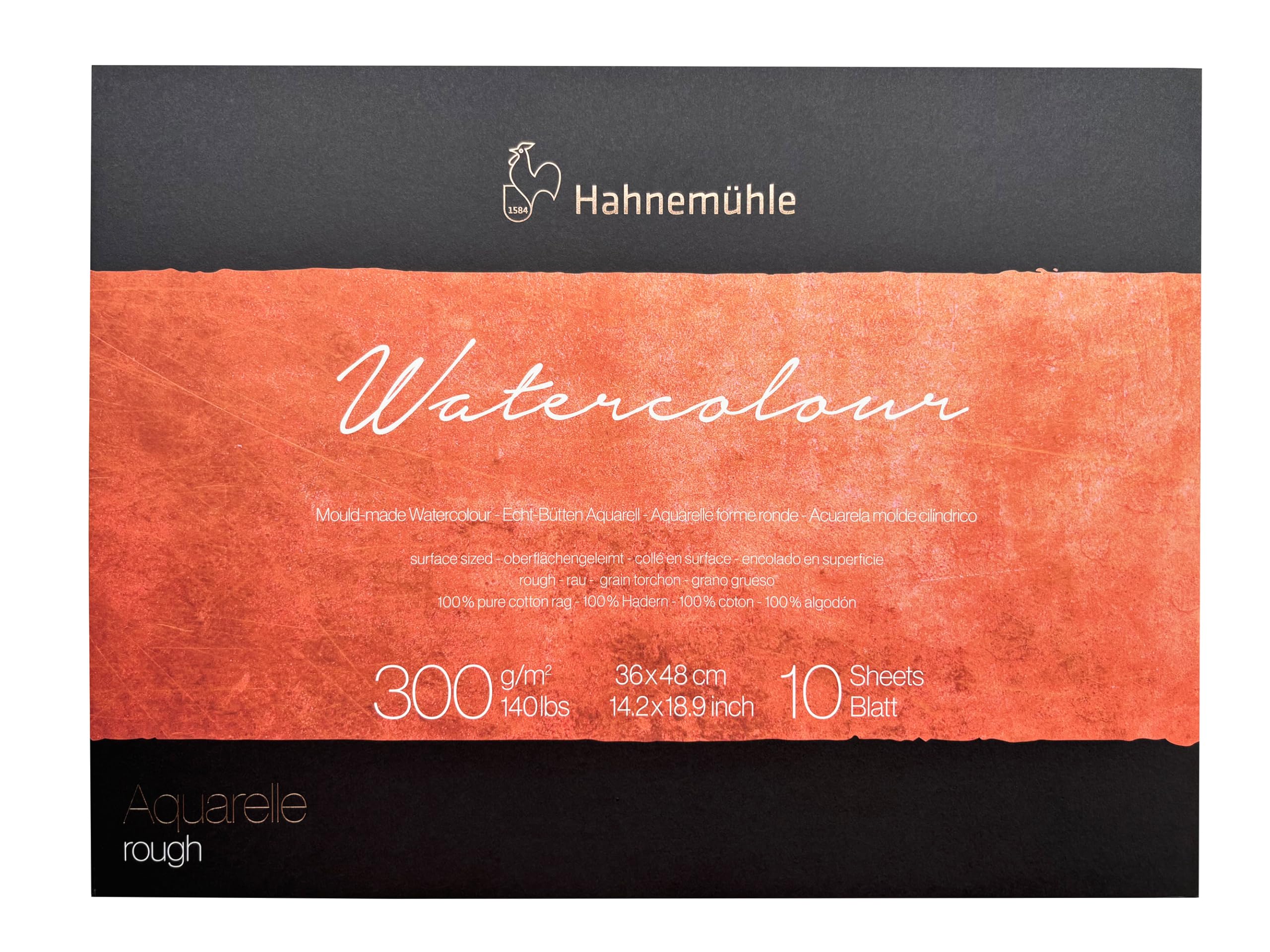 Hahnemuhle Collection - Acquerello 300 blocco ruvido, 300 g/m²
