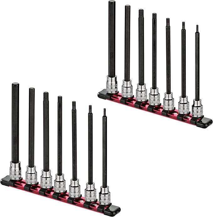 ARES Extra Long Hex Bit Socket Set Bundle SAE and Metric Hex Bit