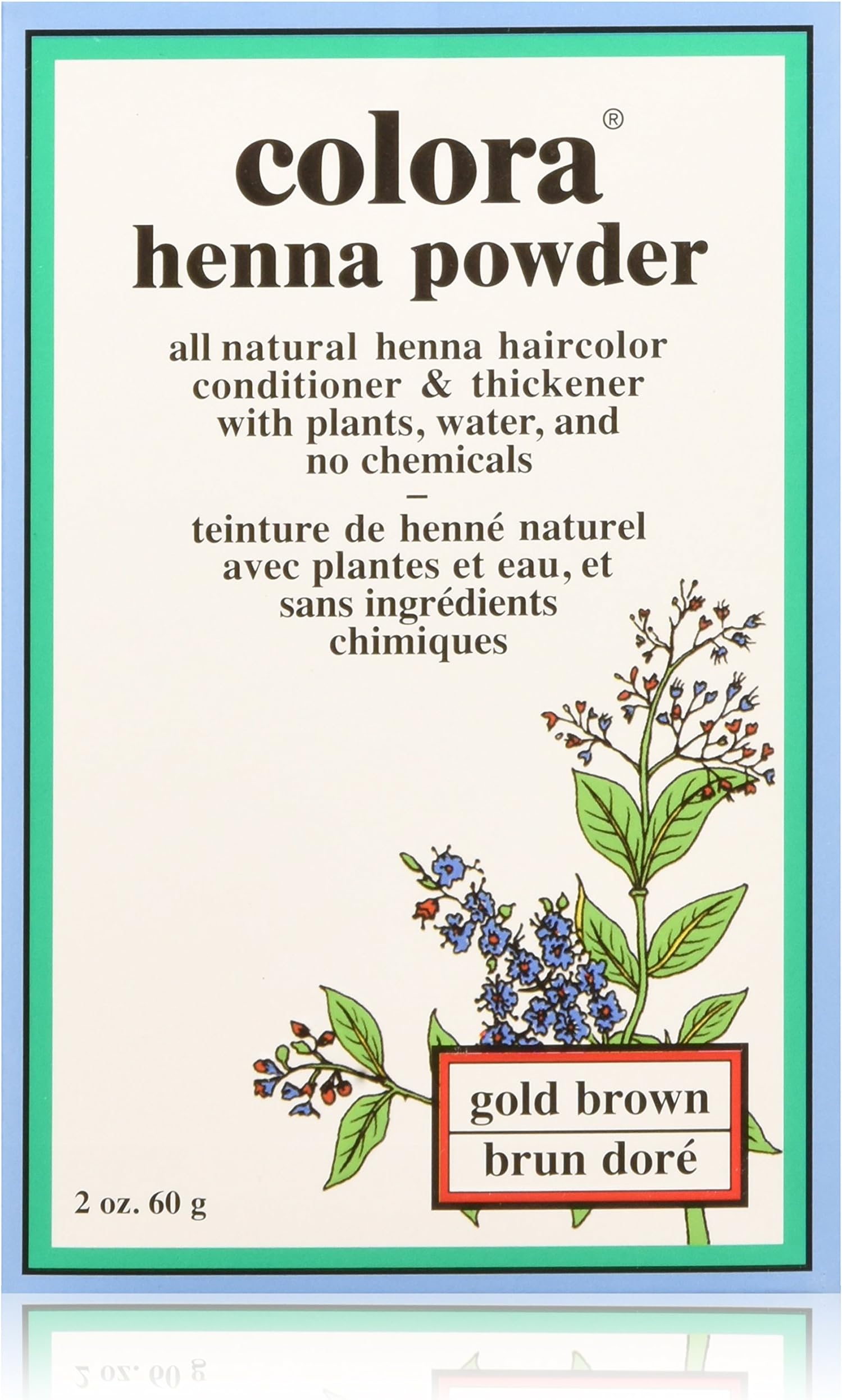 Colora Henna Powder, Gold Brown