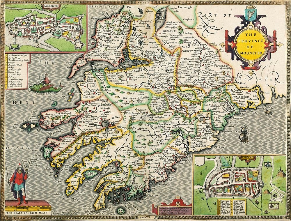 Radnorshire Historical Map 1000 Piece Jigsaw Puzzle (1610). Free print!