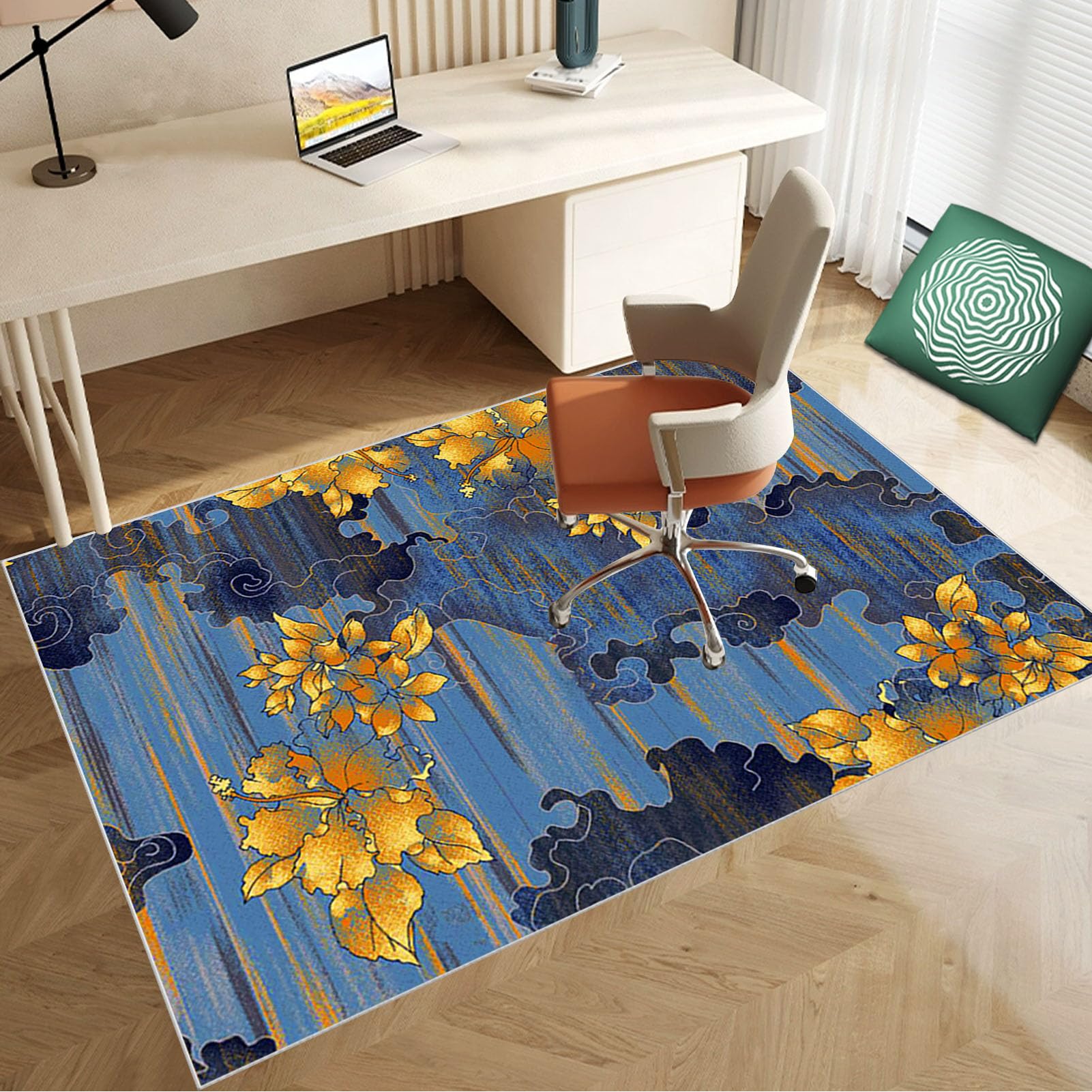 80 x 120 cm Heavy Duty Office Chair Mat for Carpeted Floor Computer Gaming Desk Chair Mat for Carpet Hard Floor Protector Mat for Rolling Chair Carpet Protector Chair Mat Floor Mat for Office Chair
