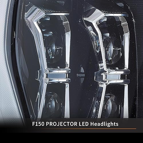 Miniatura 5 de VLAND - Conjunto de faros delanteros LED de doble haz para Ford F150 2021 2022 2023 de 14 generación, F-150 Raptor, lado del conductor y lado del