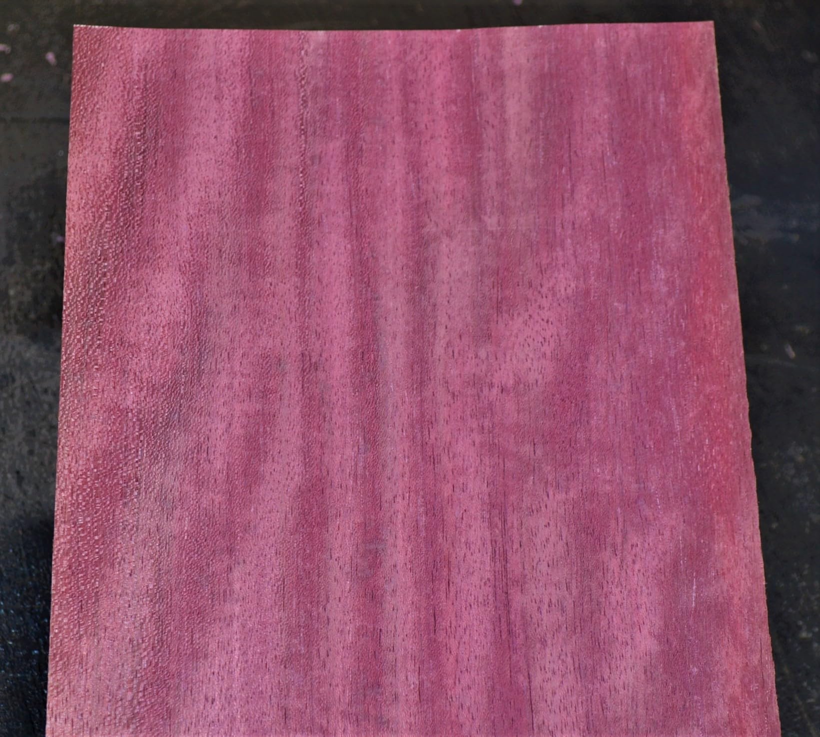 Purpleheart Raw Wood Veneer Sheets 7.5 x 58 inches 1/42nd Thick