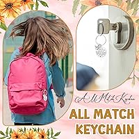 Vista 7 de Lincia Juego de 20 bolígrafos de regalo de agradecimiento, 20 bolígrafos inspiradores, 20 llaveros de acero inoxidable y 20 bolsas de organza, 20