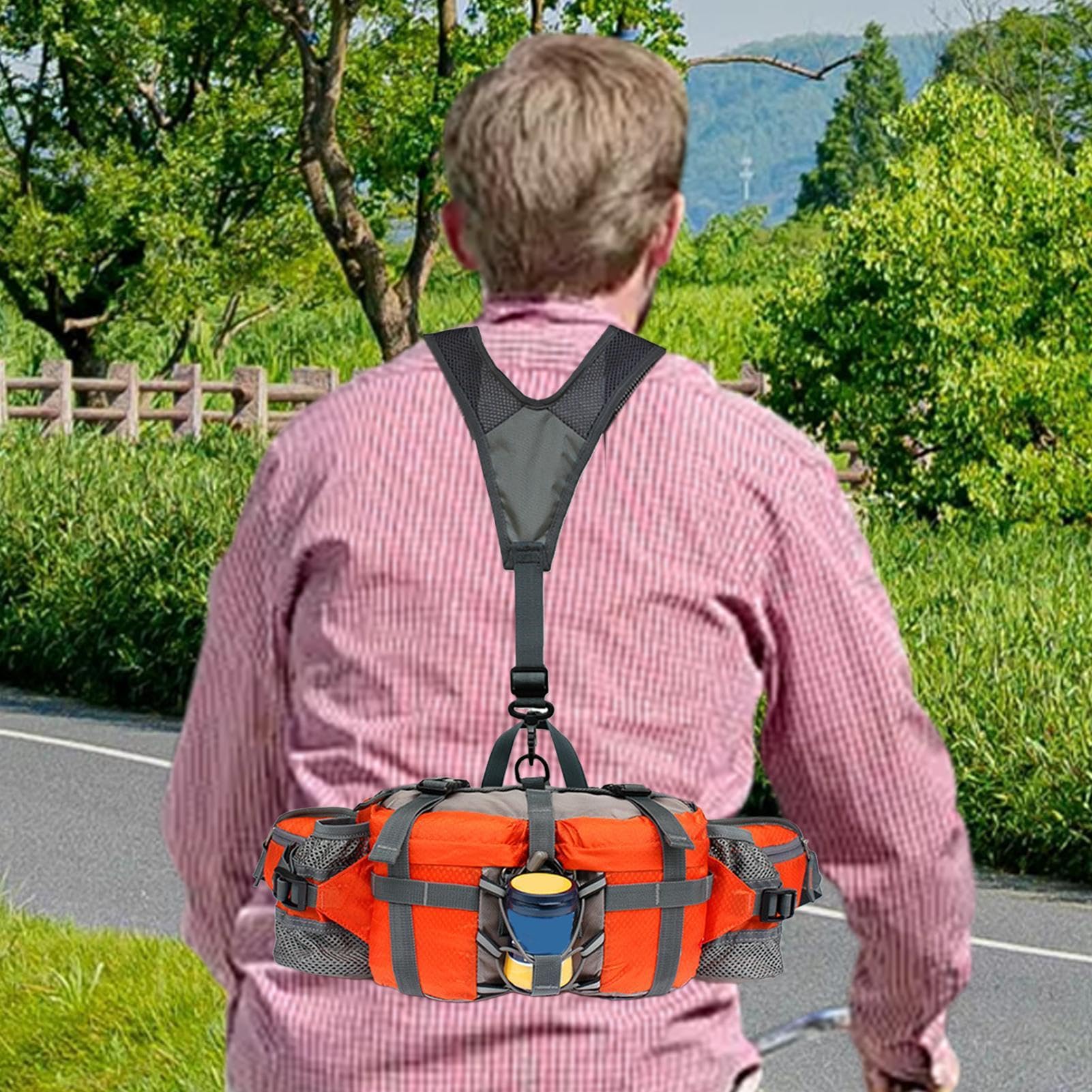 Hiking Waist Bag | Waterproof Fanny Pack with Shoulder Strap for Hiking