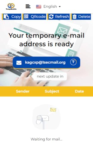 TempMailGo - Temporary creates a 1-hour temporary email address.