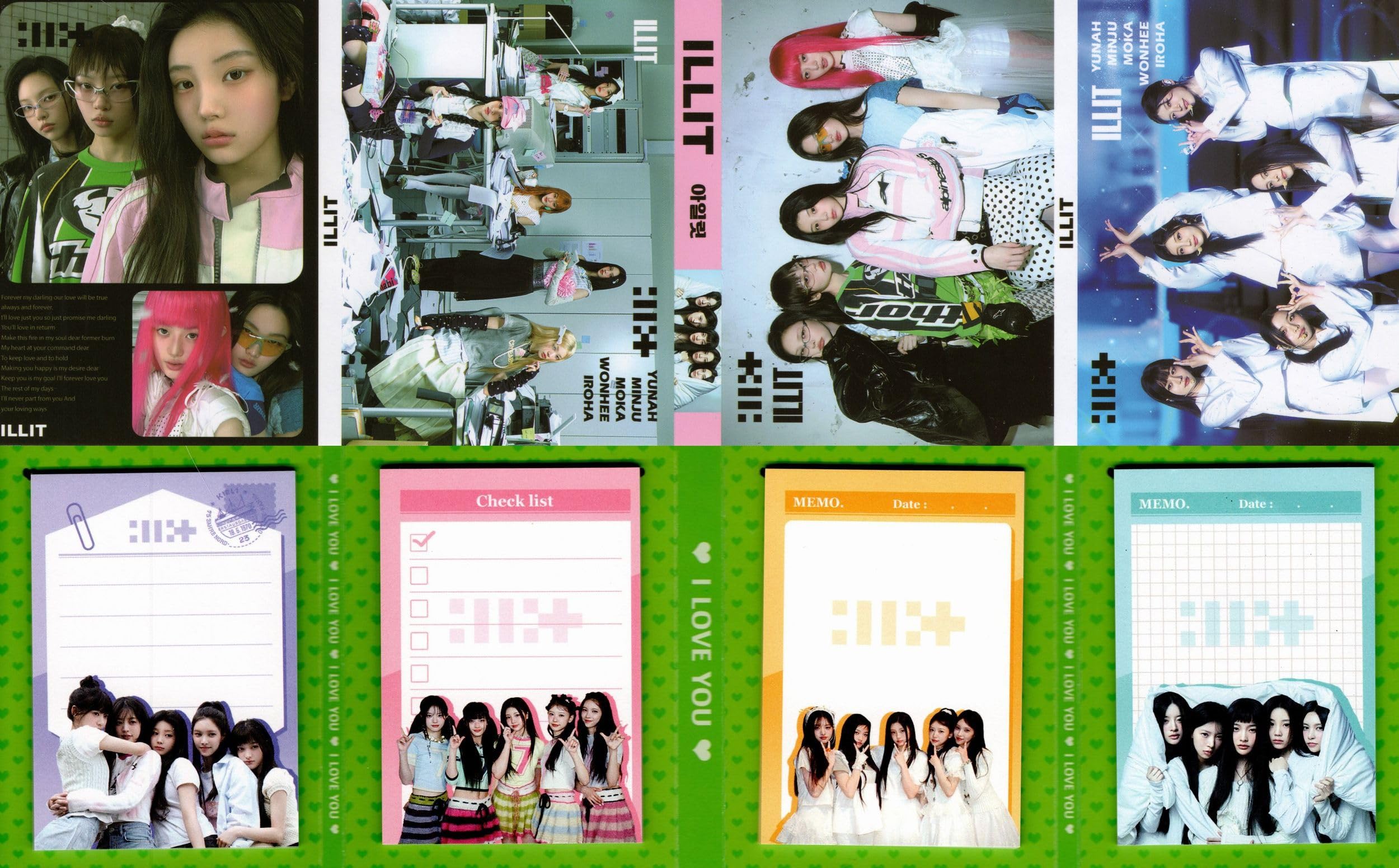 越智あ～ぃ❤️&  K-POPアイドル メモ帳 5冊セット×10セット Amazon.co.jp: ILLIT アイリット グッズ メモ帳 80枚セット 写真入り