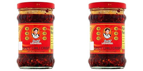 Lao Gan Ma picante Chili Crisp 7.41 oz (paquete de 2) Juego de 2