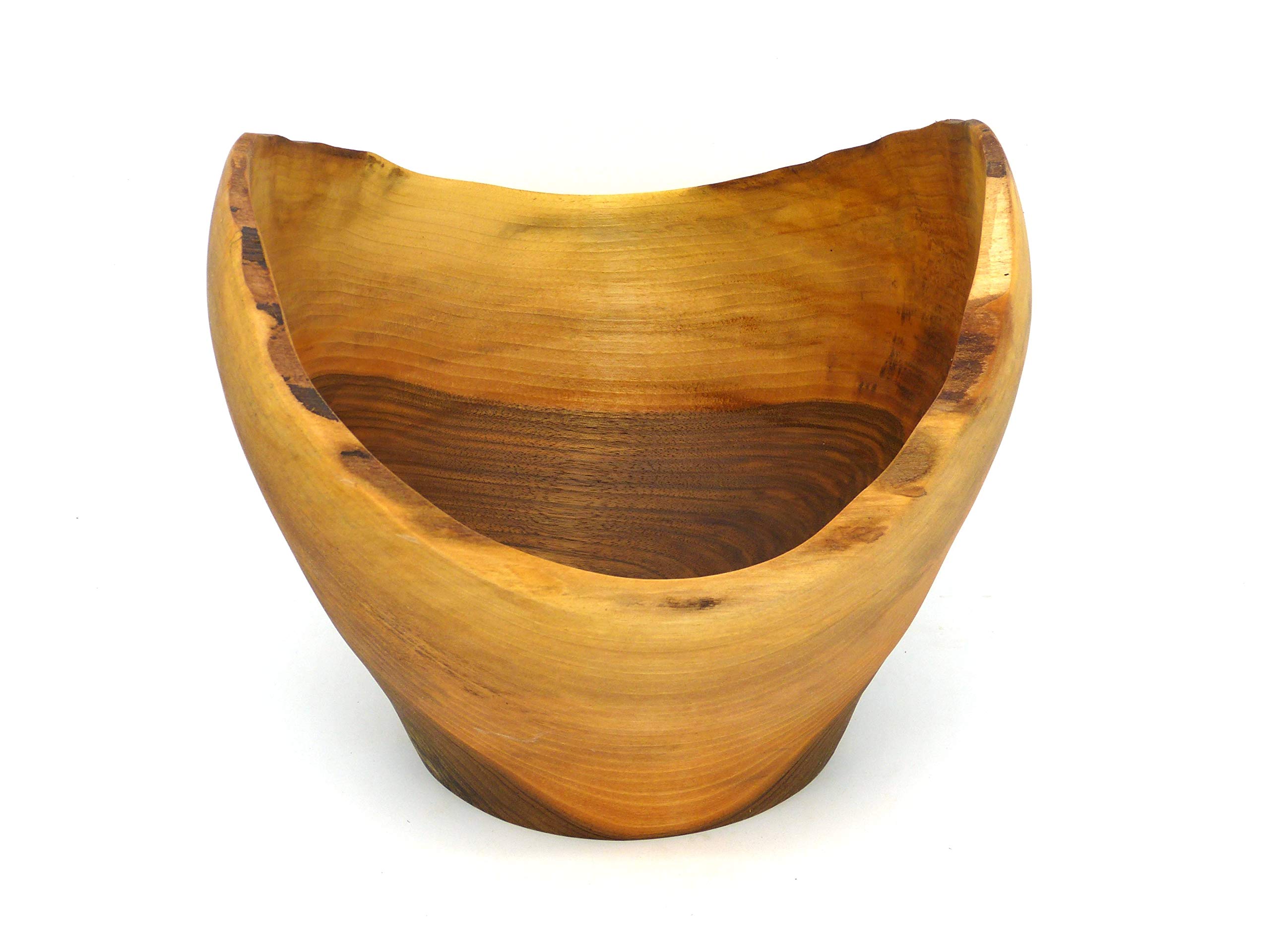 Gedrechselte Schale, Obstschale, Dekoschale, Holzschüssel ∅30 cm Handarbeit aus Deutschland, massives Walnussholz, Holzschale, unikat, nachhaltig, umweltfreundlich, Walnußholz