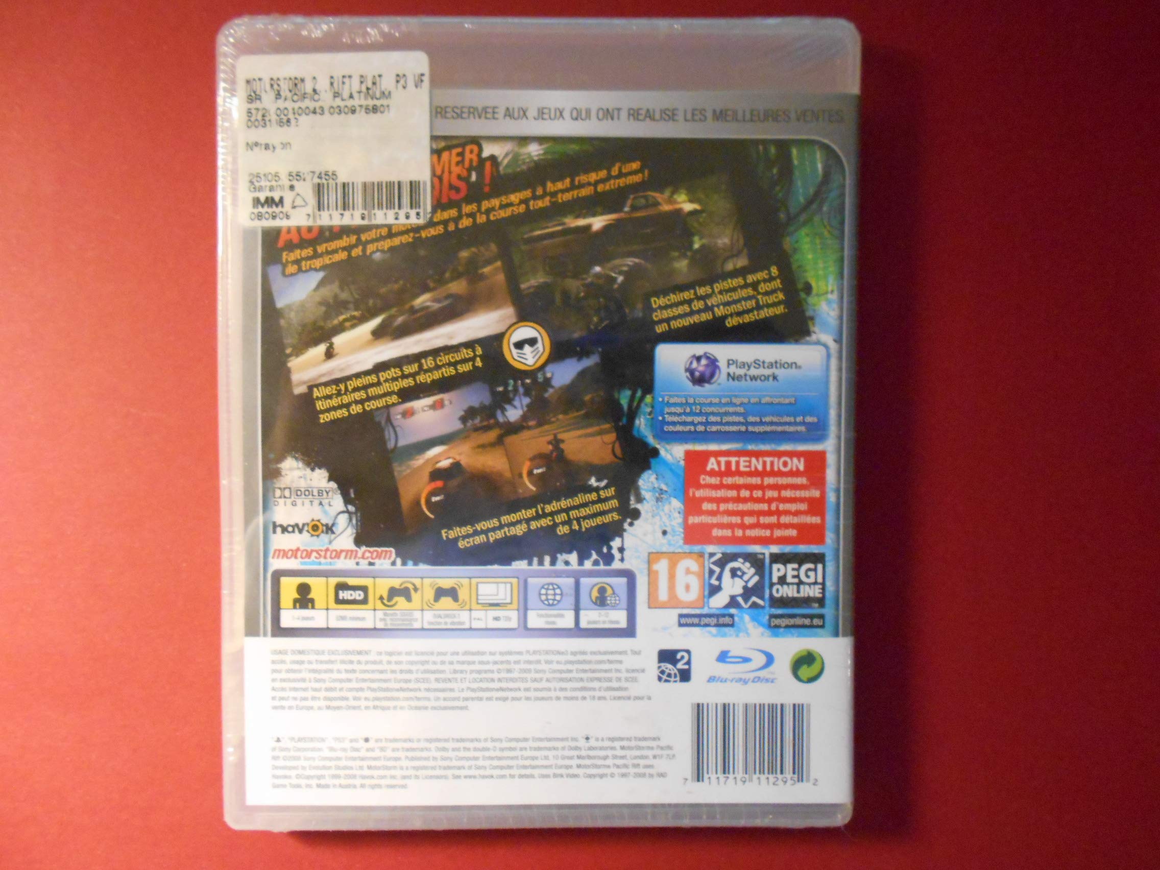 MotorStorm Pacific Rift Sur PS3 - Version FR Promo En Très Bon état