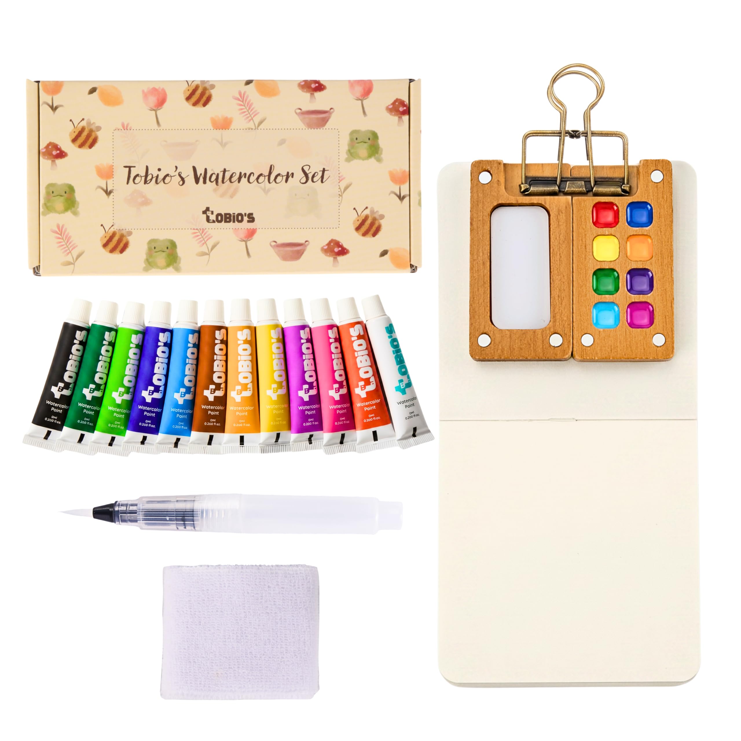 Amazon.com: Tobios Watercolor Paint Set, Mini Travel Watercolor