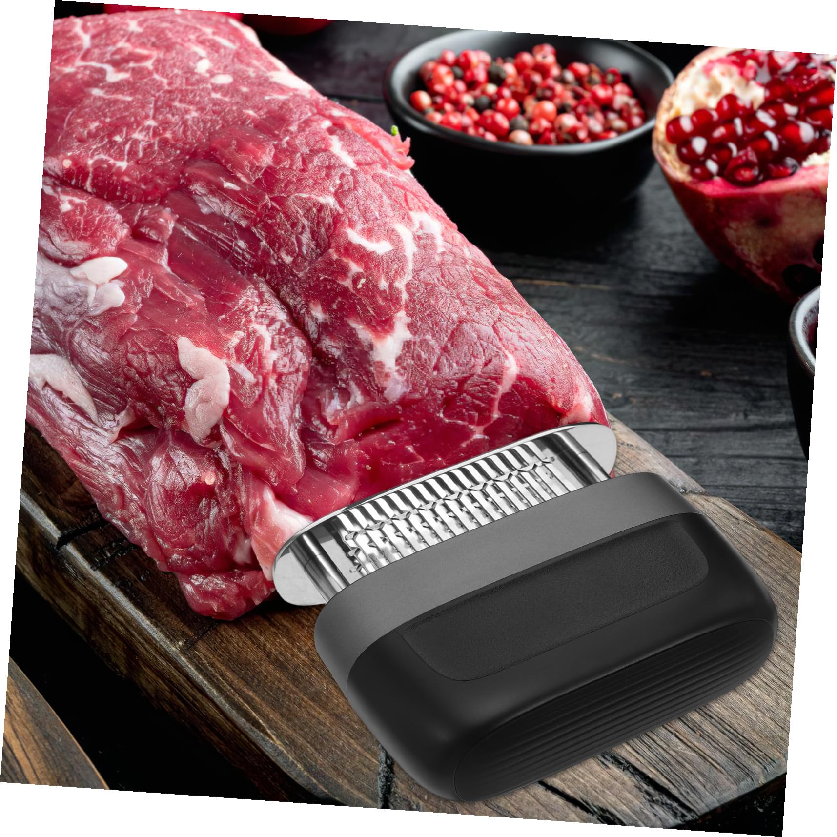 iplusmile Ablandador de Carne de Acero Inoxidable Herramienta de Aguja Metálica para Carne de Res Pollo y Otros Uso Cocina Comercial Ablandador Manual de Alta Resistencia