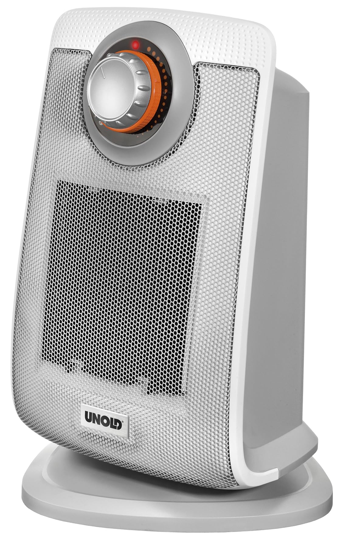 Unold 86440 ceramiczny termowentylator – biały, do 2000 W, funkcja wentylatora, 4-stopniowy termostat, oscylujący 75°, lekki i cichy, ochrona przed przegrzaniem, uchwyt do noszenia, ochrona IP21