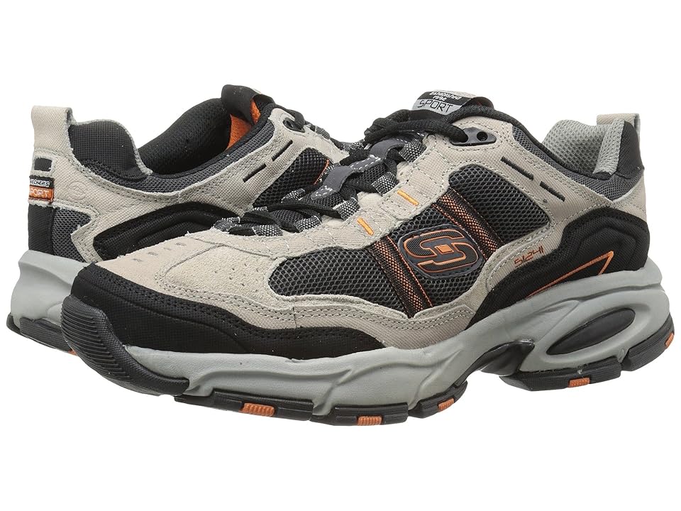

SKECHERS Vigor 2.0 Trait (Taupe/Black) Men's Lace up casual Shoes