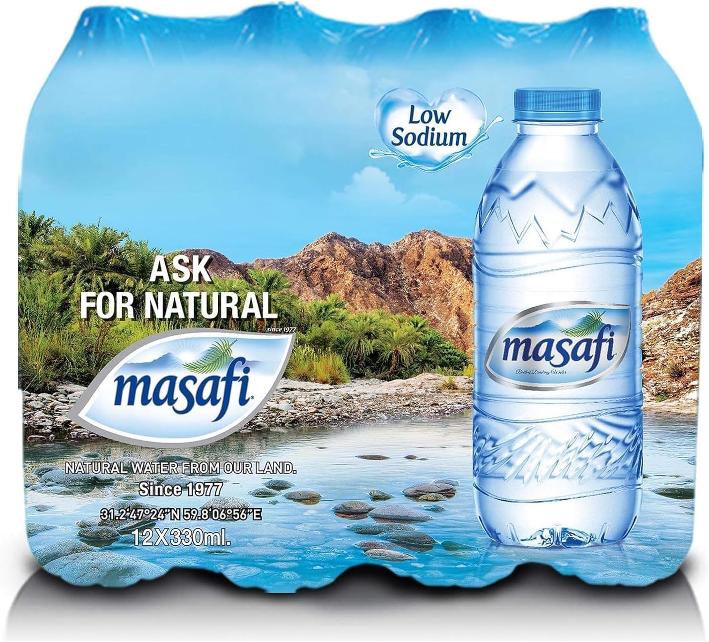 Water, Pack of 12 - 330 ml