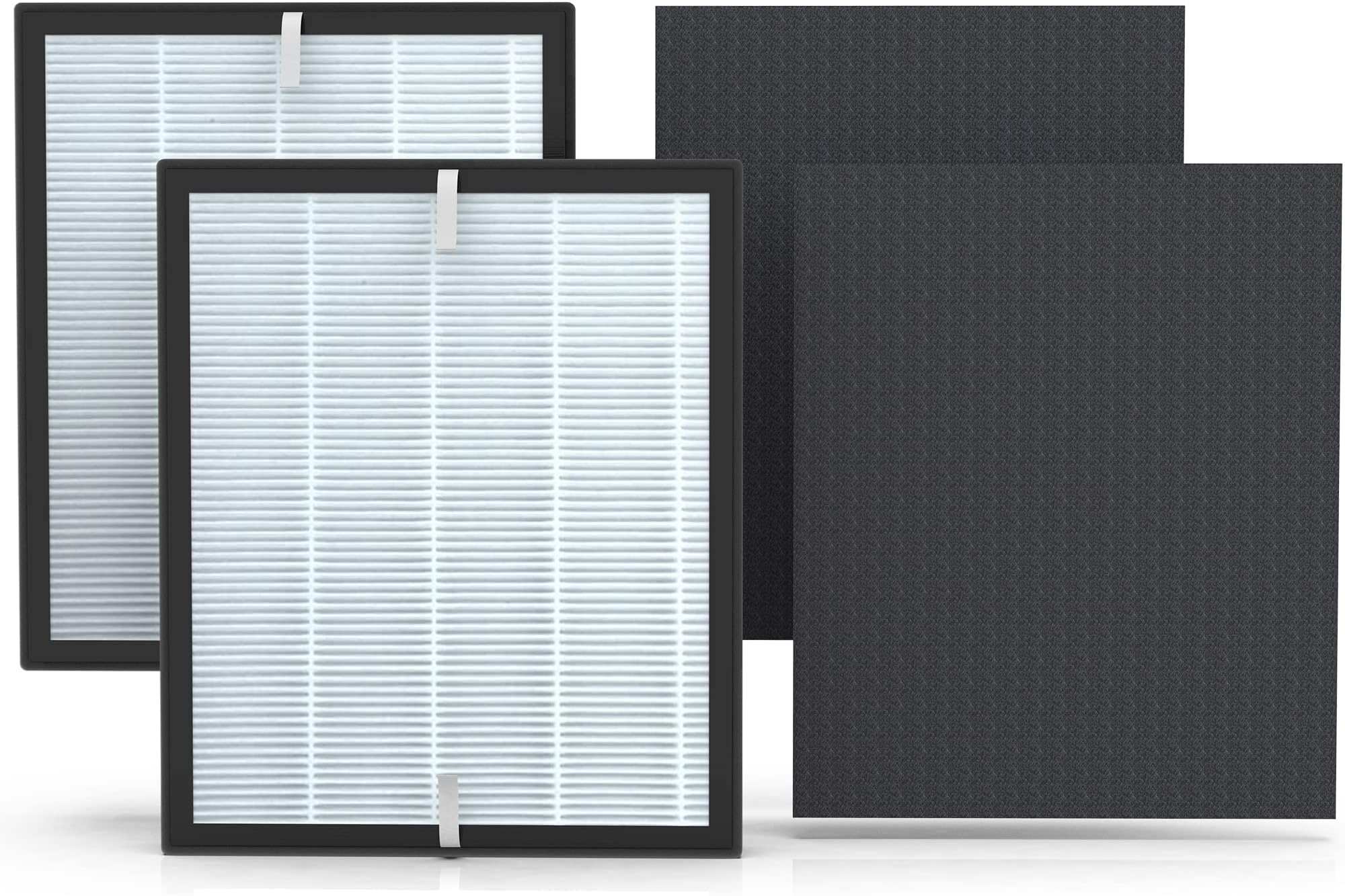 2 Pack Aerio-300 Replacement HEPA Filter Compatible with Zigma Aerio-300 Air Purifier, 2 High-Efficiency HEPA Filters + 4 Carbon Pre-Filters