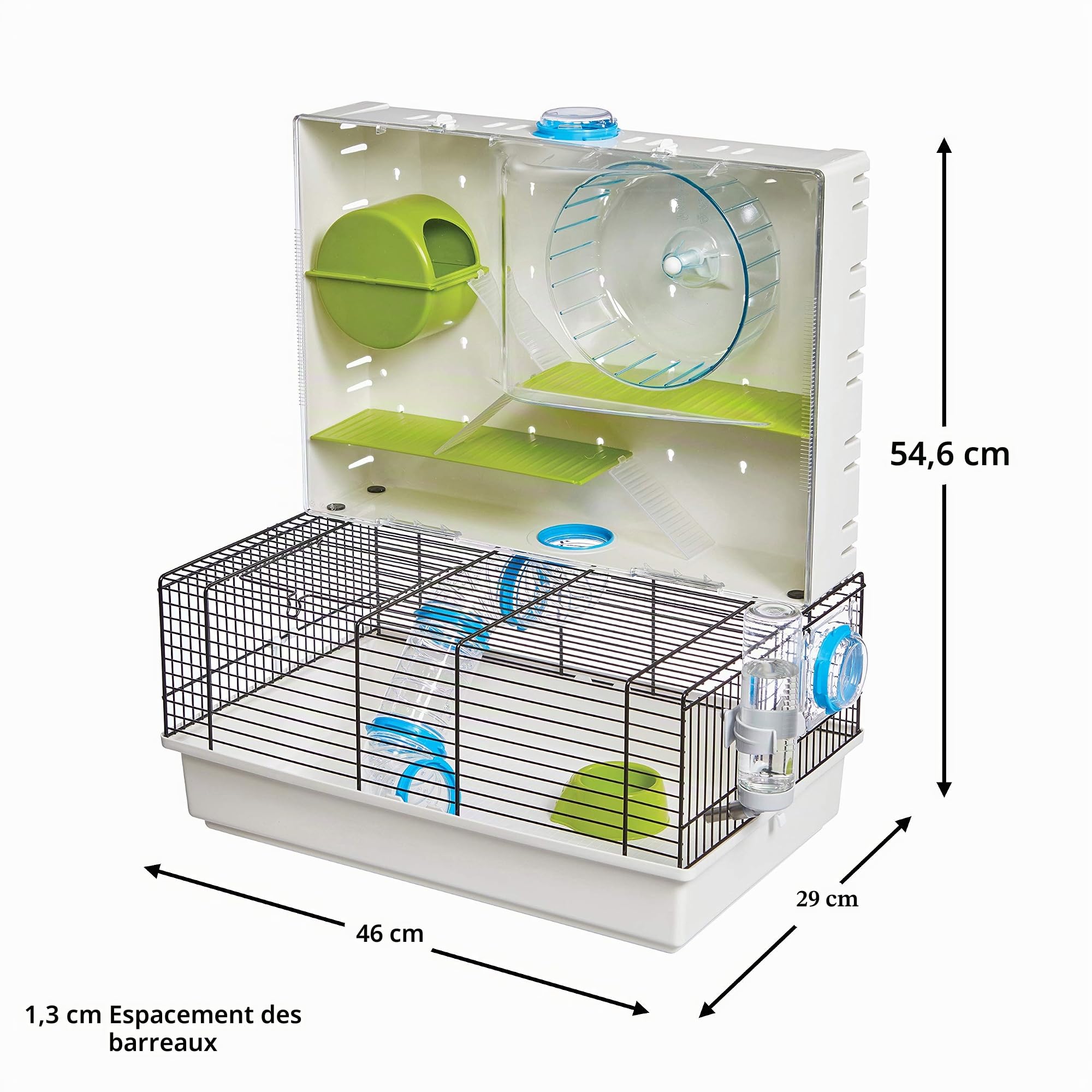 Midwest Homes for Pets Cage pour Hamster | Superbe Arcade pour Hamster | 46 x 29 x 54 cm