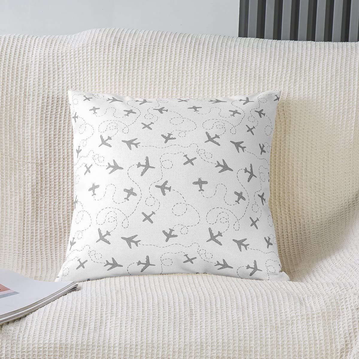 Cartoon Flight Pillow Cases Cushion Covers Kids Airplane Throw Pillow Covers 18