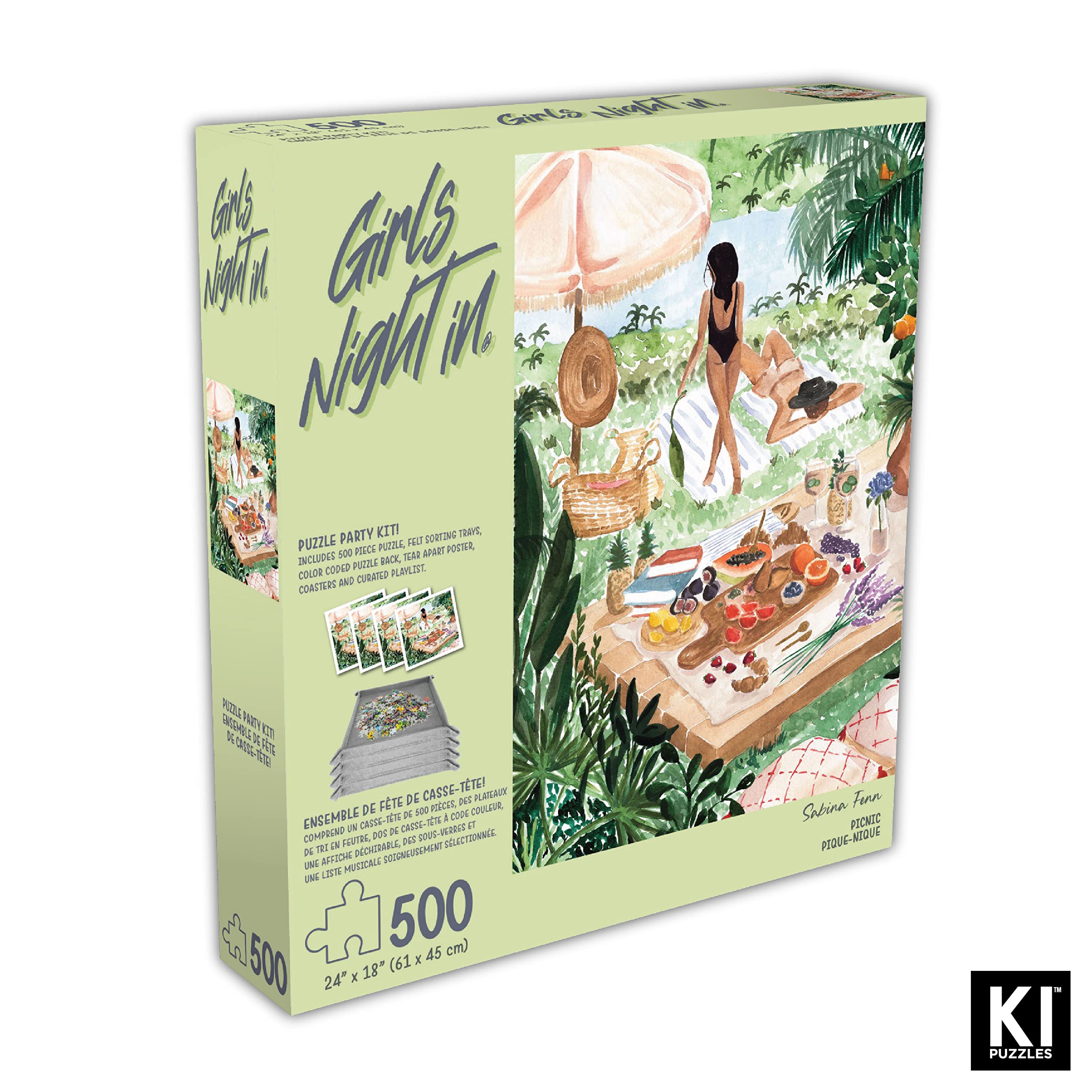 Amazon.com: Girls Night in Jigsaw Party Kit Picnic by Sabina Fenn