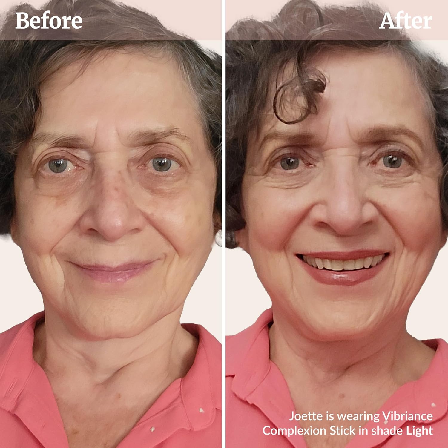 Vibriance Complexion Sticks - Foundation for Mature Skin - Sheer, Buildable Coverage Face Makeup Foundation for Older Women - 3-in-1 Base, Contour, Concealer - Light - Image 4