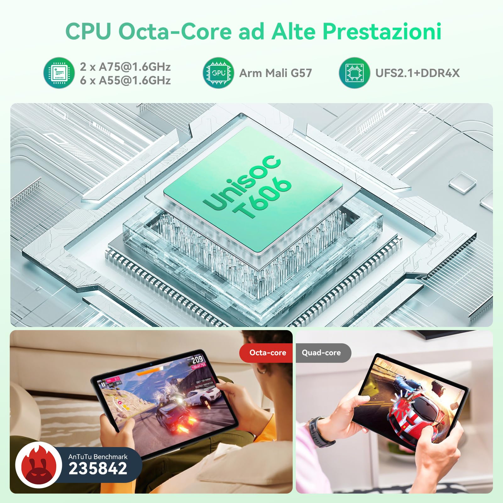 BESTTAB T20 Nuovo Tablet 10 Pollici Android 15 con Tastiera, 24GB RAM + 256GB ROM, 5000mAh 10W, Octa-Core, Widevine L1, Tablets 5G WiFi/GMS, Tablet con Mouse, Custodia, Stilo
