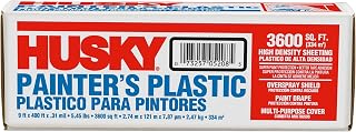 Husky 03509H 9' X 400' Film-Gard Clear Professional Painter's Plastic