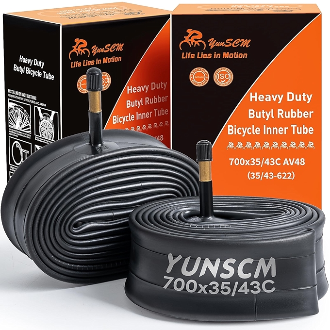 700C优质自行车内胎适配多规格轮胎两只装