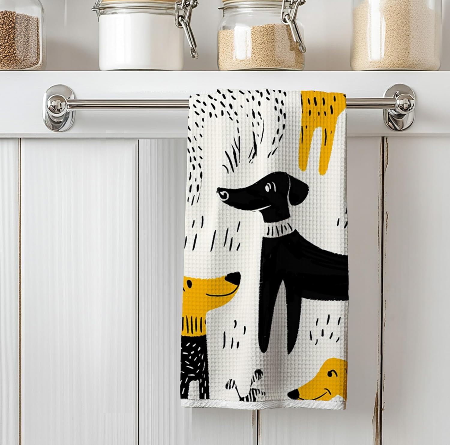 Cute Cartoon Dog Hand Towel – 16x24 Inch, Pet Print Microfiber Towel for Kids, Dog Lovers, or Bathroom Decor - Image 5