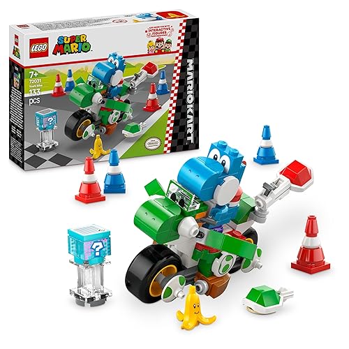 LEGO Super Mario Kart : Moto Yoshi, Giocattolo Interattivo da