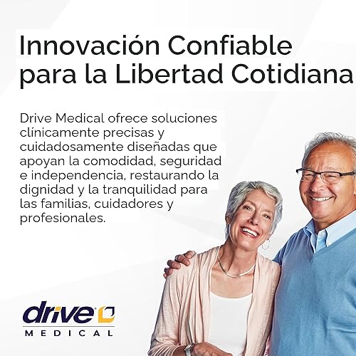 Miniatura 8 de Drive Medical Nitro Sprint - Andador plegable con asiento, ligero, para estatura estándar, con ruedas grandes, plegable, color rojo